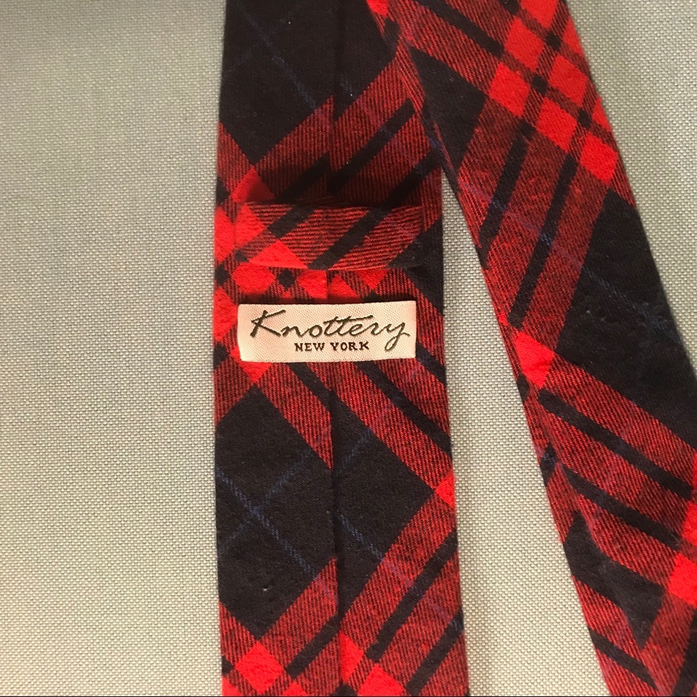 Red and Blue Plaid Tie